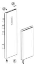 SABA CB405NFDK D - REVERSING THE DOOR - 7