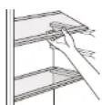 SABA CB405NFDK D - MOVABLE SHELVES - 1