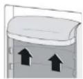 SABA CB405NFDK D - POSITIONING THE DOOR BALCONIES - 1