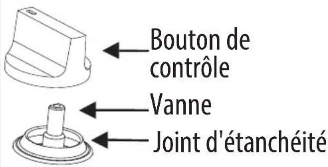 Bouton de contrôle Vanne Joint d'étanchéité