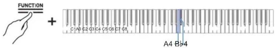 CASIO Celviano AP-S190 - ■ Sélectionnez 440,0 Hz ou 442,0 Hz - 1