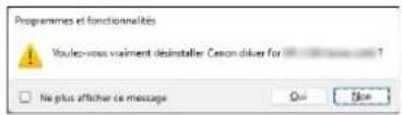 CANON imageFORMULA DR-C340 - Dans la liste de programmes, sélectionnez l'application à supprimer et cliquez sur [Désinstaller]. - 2