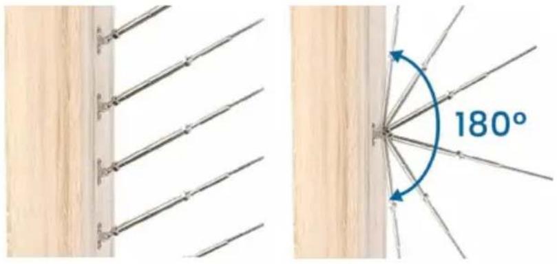 Vevor YXHF-1054+2021-1/8"-30 - Installationsindikation och tillämplig stolpe - 1