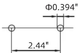 WESTINGHOUSE ES025A3G - NOTICE: Material damages! Use screws that are suitable for the - 1
