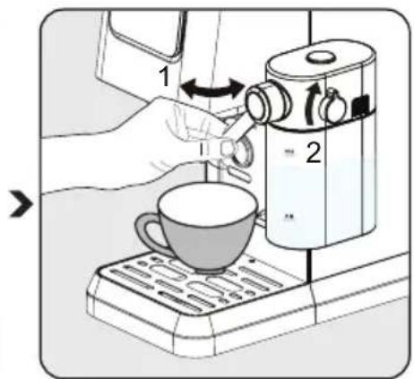 BEKO CaffeExperto CEP 6464 - Vaření cappuccina a latte - 2