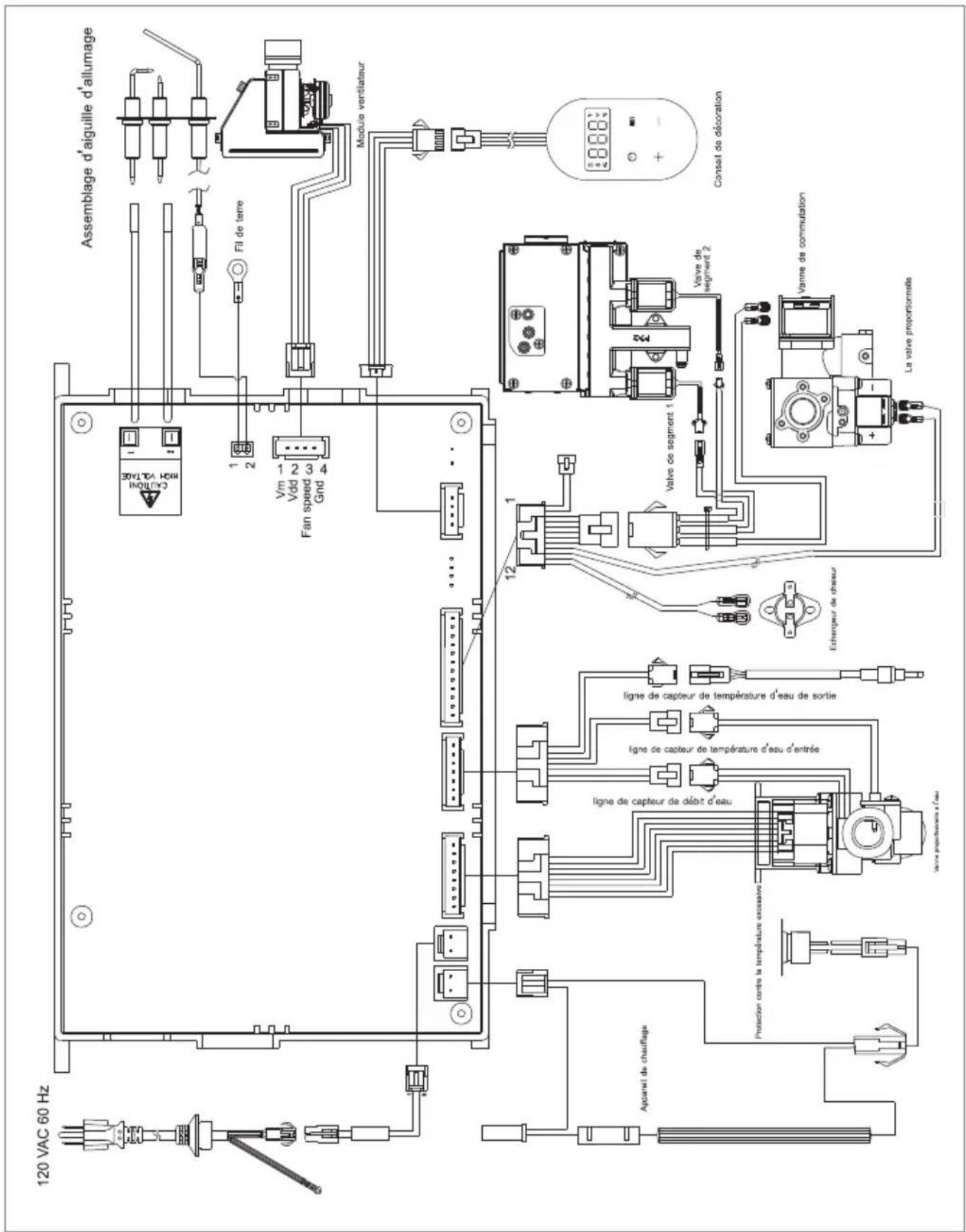 WESTINGHOUSE HW120A1G-LP - Schéma de câblage - 1