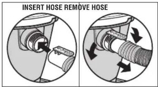 RIDGID HD1200 - ATTACHING AND REMOVING VACUUM HOSE (Fig. 6) - 2