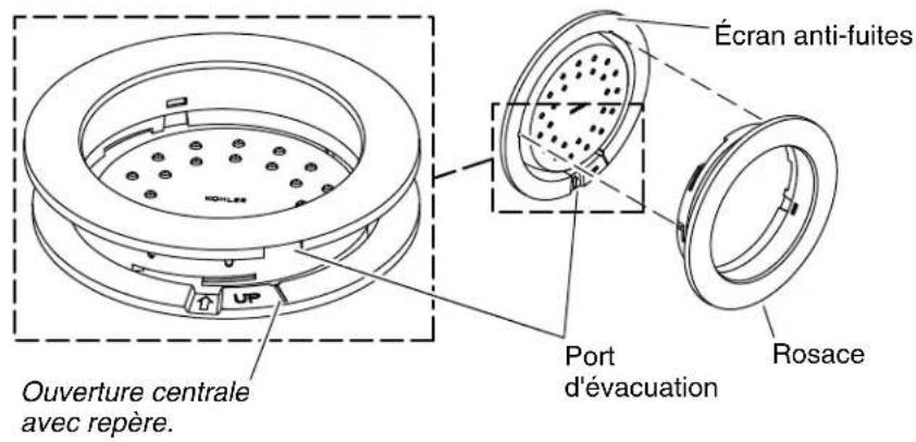 KOHLER WaterTile K-77119 - Installer le passage d'eau - 1