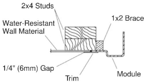 KOHLER Freewill K-12211 - Secure the Module to the Stud Framing - 2