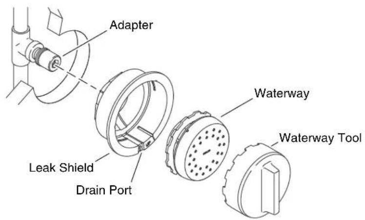 KOHLER WaterTile K-8014 - Install the Adapter - 1