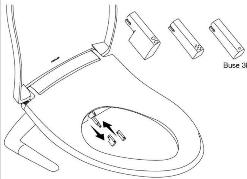 KOHLER PureWash K-5724 - Retrait du siège - 1