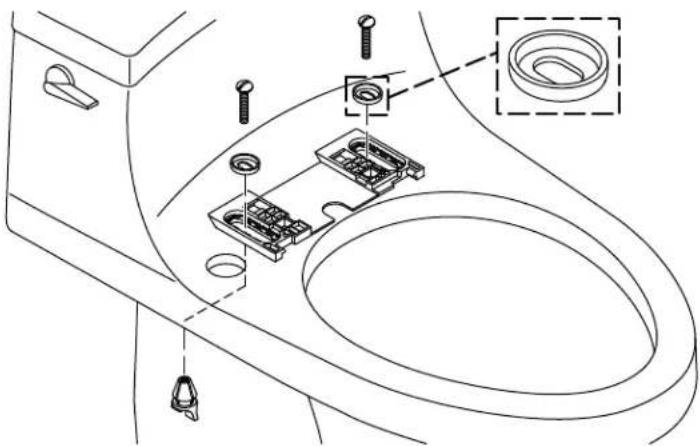 KOHLER Irvine K-28362 - Installer la plaque de fixation - 1
