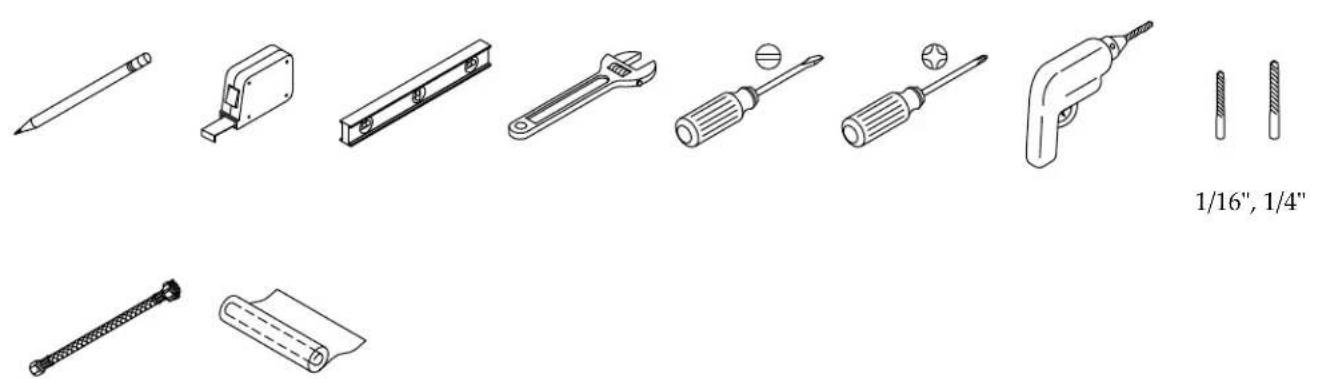 KOHLER Irvine K-28362 - Tools and Materials - 1