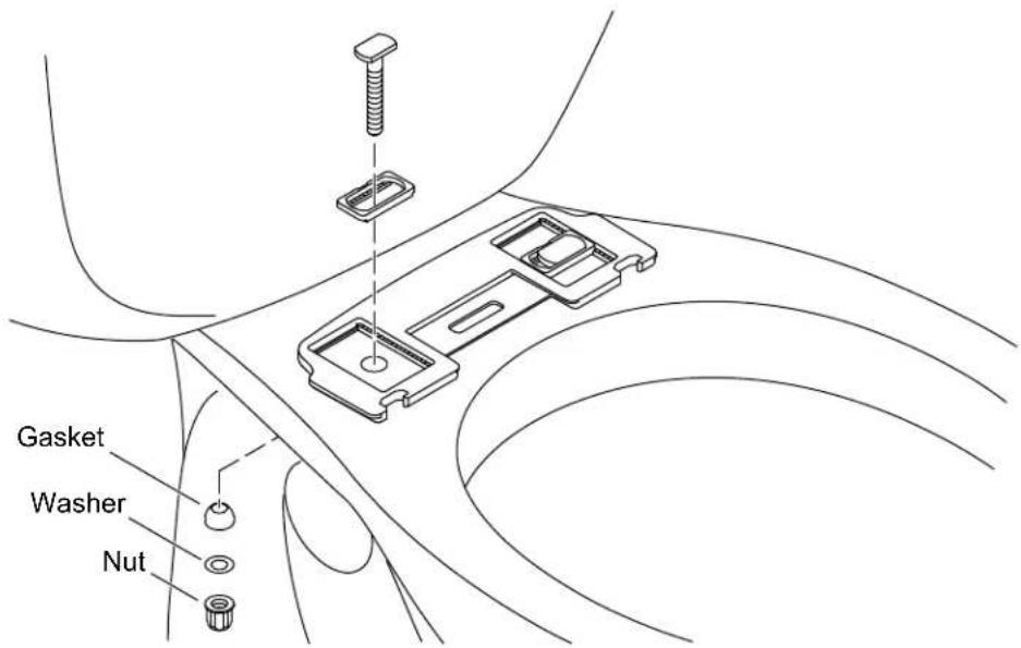 KOHLER PureWash K-30970 - Install the Mounting Plate - 1