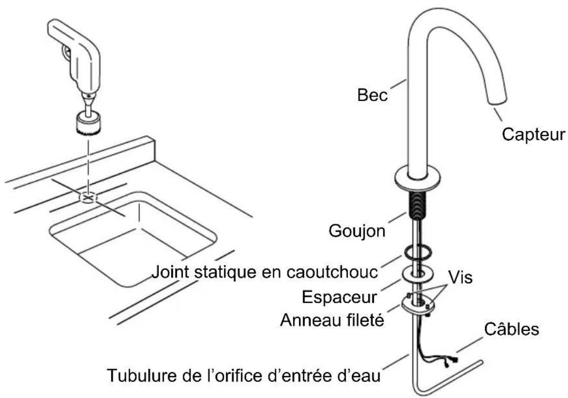 KOHLER K-103MT76 - Installer le robinet - 1