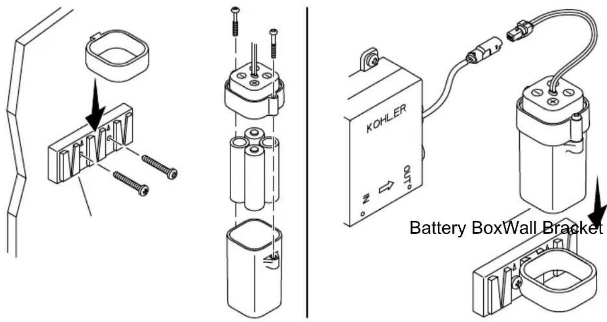 KOHLER Accliv K-103A36-SBNA - Install the Batteries - 1