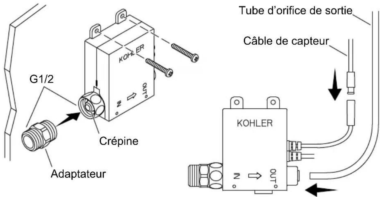 KOHLER Accliv K-103A36-SBNA - Installer le boîtier de la vanne - 1
