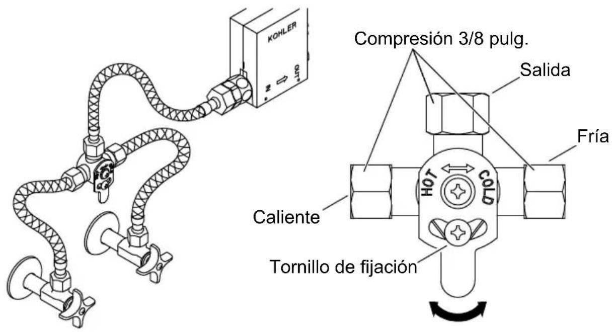 KOHLER Accliv K-103A36-SBNA - Instale la válvula mezcladora (opcional) - 1