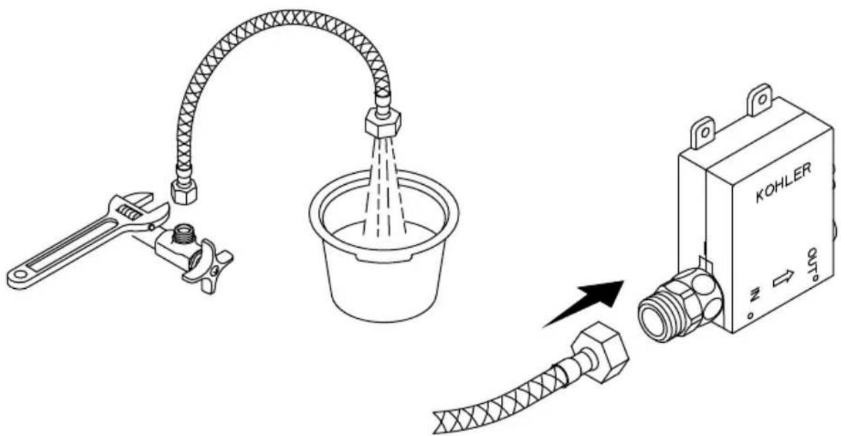 KOHLER Accliv K-103A36-SBNA - Connect the Water Supply - 1