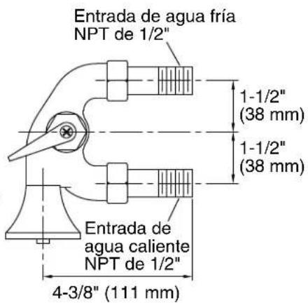 KOHLER Cannock K-8892 - Plan de raccordement - 2