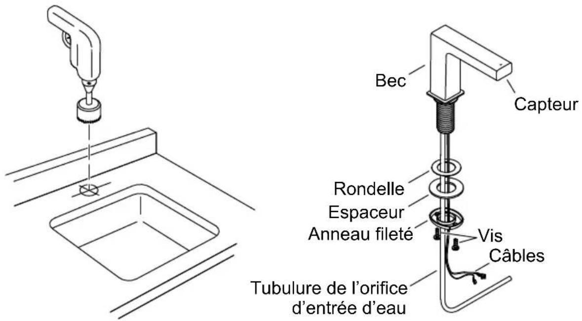 KOHLER K-103M37 - Installer le robinet - 1