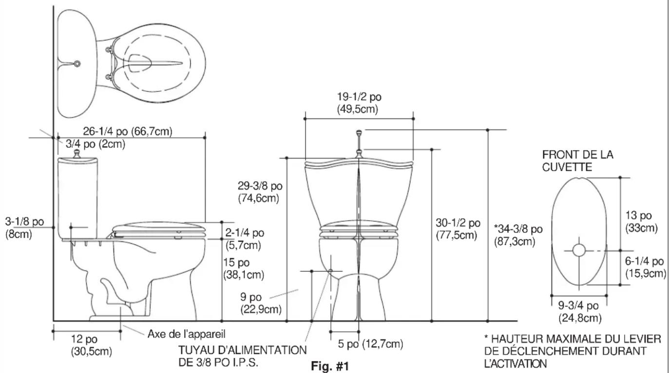 KOHLER Fleur K-4606 - DIAGRAMME DE RACCORDEMENT - 1