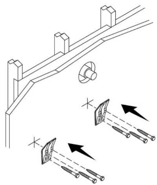 KOHLER Bardon K-32590 - Installer les étriers muraux - 2