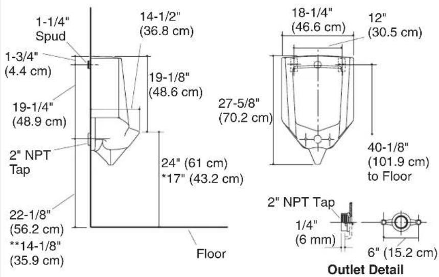KOHLER Stanwell K-4972 - Roughing-In (Top Spud) - 1