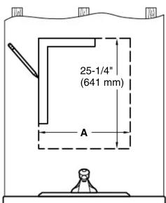 KOHLER Archer K-R32065 - Dimensions de découpe - 1