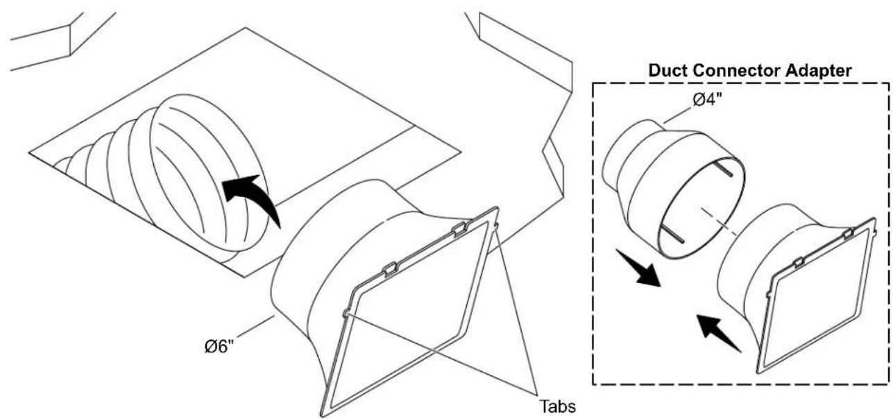 KOHLER Atmo K-34455 - Install the Duct Connector - 1