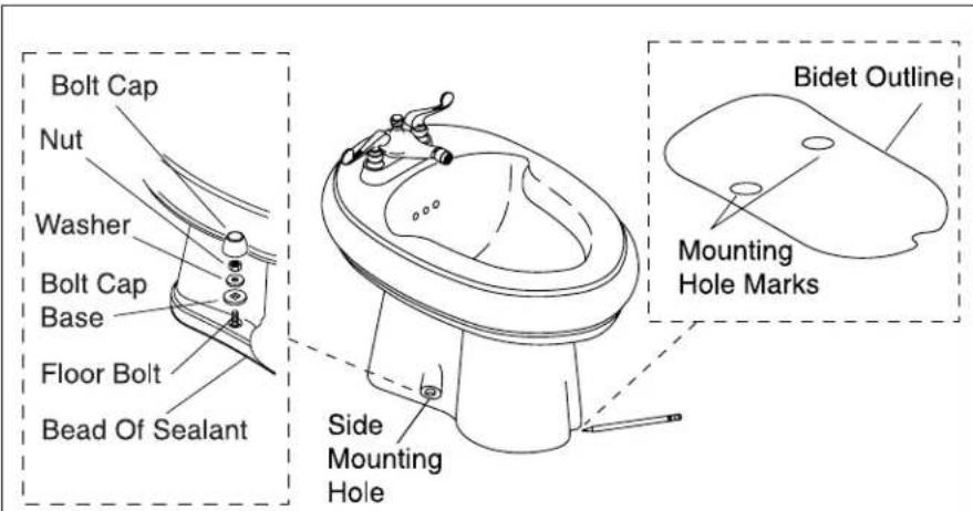 KOHLER Fleur K-4873 - Above Floor Installation - 1