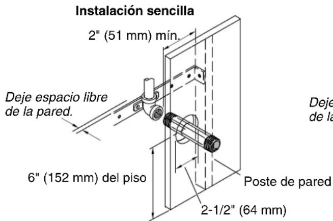 KOHLER Invigoration K-5539 - Determine la ubicación de los herrajes para el vapor - 5