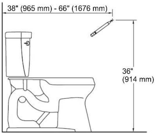 KOHLER PureWash K-27142 - Prepare el sitio - 1
