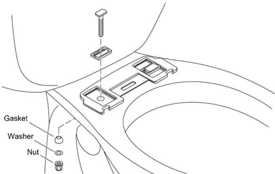 KOHLER PureWash K-30969 - Install the Mounting Plate - 1