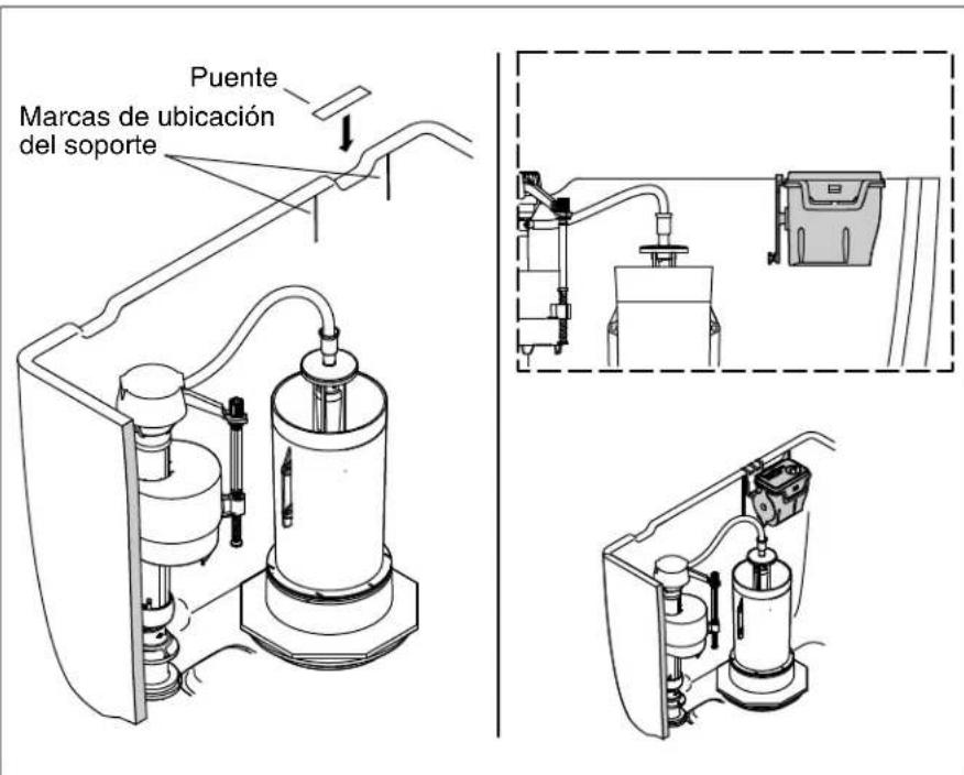 KOHLER Cimarron K-6419 - Instale el soporte en las ranuras - 1