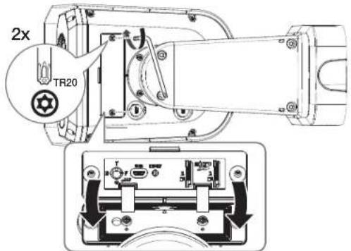 Hanwha TNM-C4960TD - Insertion d'une carte Micro SD - 1