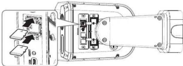 Hanwha TNM-C4960TD - Insertion d'une carte Micro SD - 2
