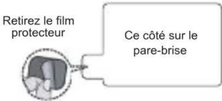 PIONEER VREC-H520DC - Position d'installation recommendée sur la lunette arrière - 3