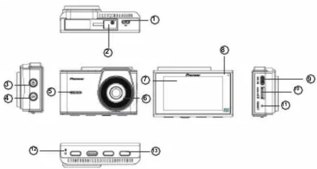PIONEER VREC-H520DC - Apparence du Produkt - 1