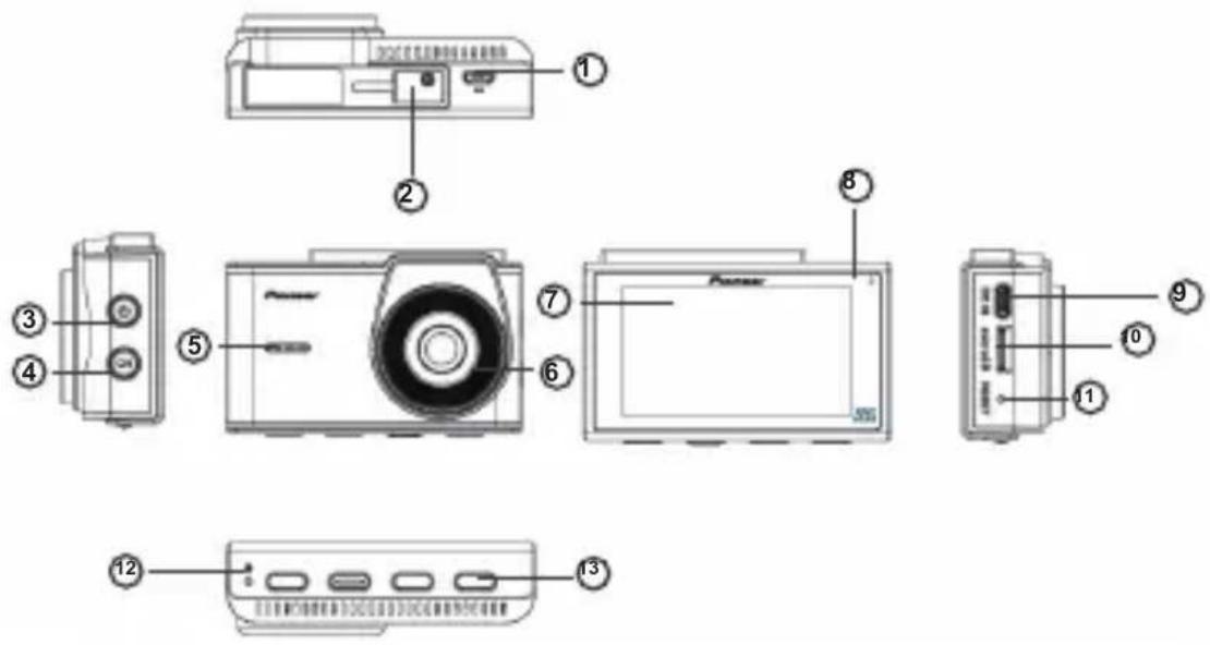 PIONEER VREC-H520DC - Apariencia del Producto - 1