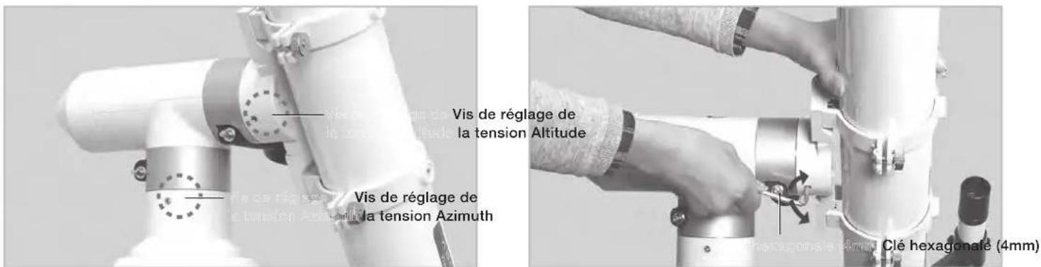 Vixen APZ - Changement de la tension de la friction Stop Motion - 1