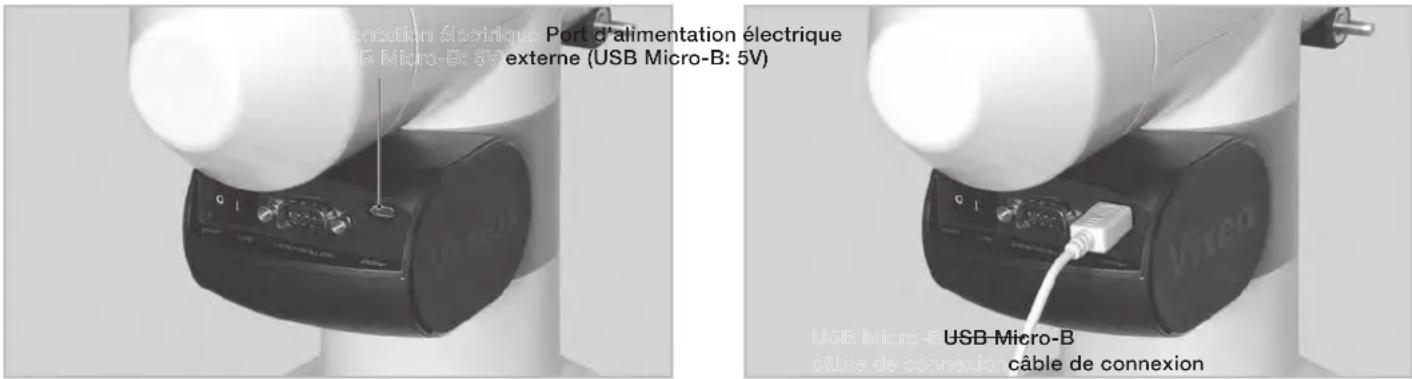 Vixen APZ - Utilisation d'une alimentation externe USB - 1