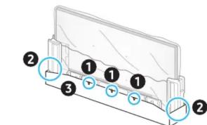 Diagram of a mechanical or structural assembly with numbered components and directional arrows indicating flow or movement.