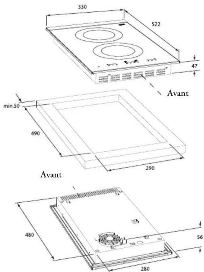 Atag WO 3111 MT - Dimensions d'encastrement HI3171M - 1
