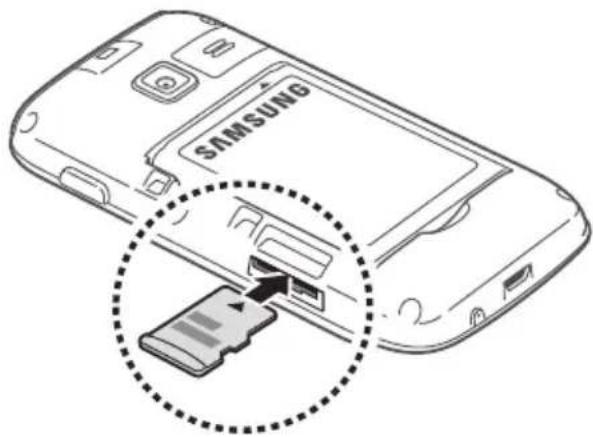 SAMSUNG Wave Young - Insérer une carte mémoire (en option) - 3
