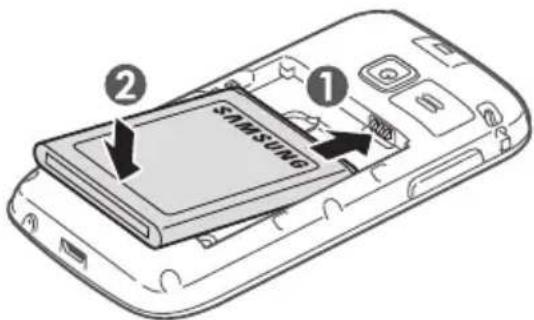 SAMSUNG Wave Young - Installer la carte SIM ou USIM et la batterie - 4