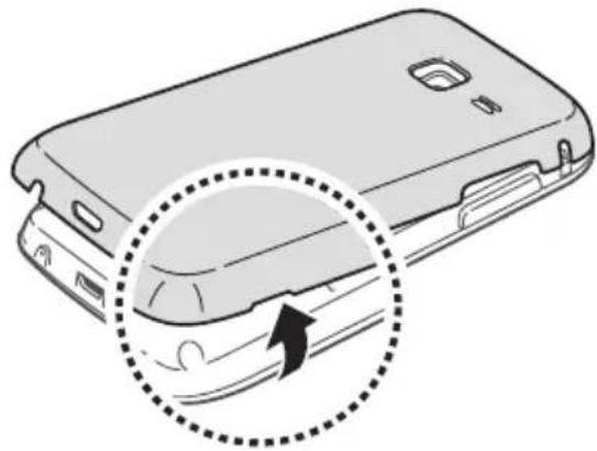 SAMSUNG Wave Young - Installer la carte SIM ou USIM et la batterie - 1
