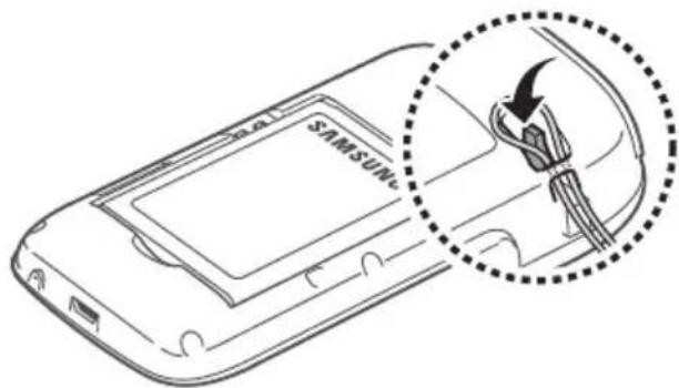 SAMSUNG Wave Young - Fixer une dragonne (en option) - 1