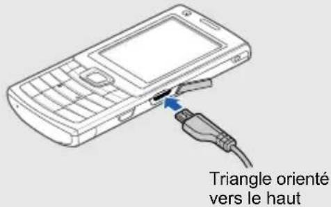 SAMSUNG GT-S7220 - Mettre la batterie en charge - 1