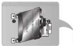 SAMSUNG Oled KE55S9CSL - Befestigen des CI-Kartenadapters - 1